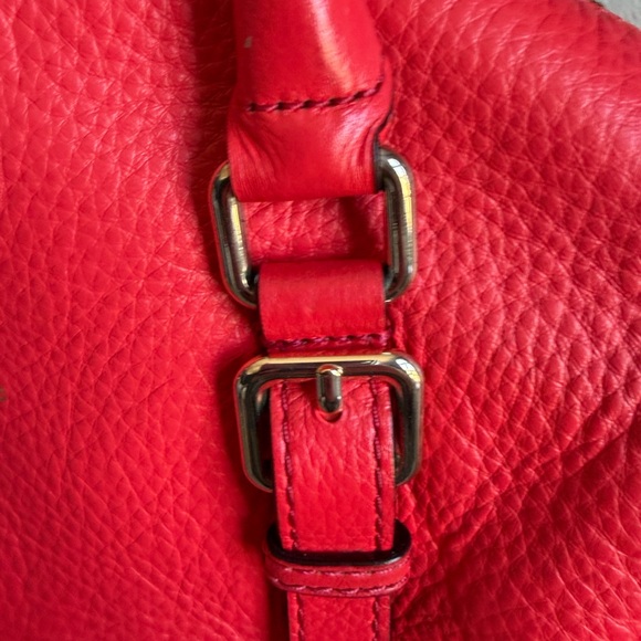 kate spade Bright Coral Pebbled Leather Satchel - Picture 2 of 11